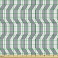 thumbnail image 2 of Ambesonne Geometric Fabric by the Yard Upholstery, Modern Vertical Stripes, 5 Yards, White and Charcoal Grey, 2 of 5