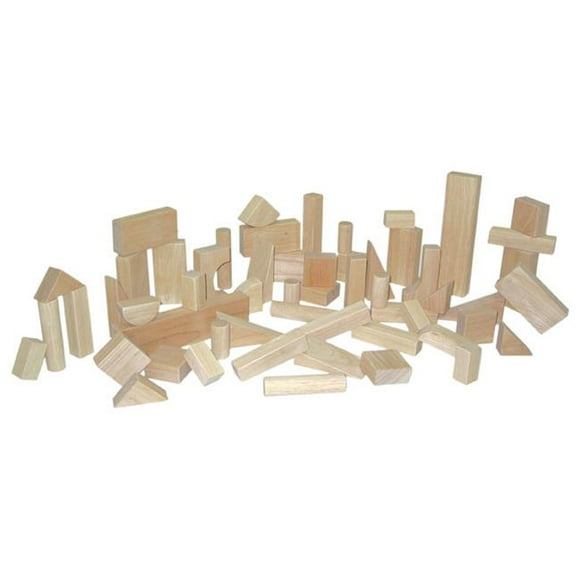 Wood Designs 60200 - Blocs d'Érable Dur - Ensemble de Base avec 15 Formes et 56 Pièces