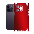 thumbnail image 2 of IPG Compatible with iPhone 14 Pro Decorative Carbon Fiber Vinyl Back and Sides Full Protection Anti Scratch Skin Guard - 3D Surface - Bubble -Free Easy to Install for 14 Pro (Red Pearl), 2 of 5