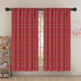 thumbnail image 5 of Blackout Kids Curtains,Red Christmas Plaid Pattern Childrens Insulated Curtains Set Of 2,Bedroom Essentials,Toddler Room Decor 52"x63", 5 of 5