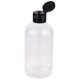 thumbnail image 2 of Botella de plástico transparente de 250 ml, 6 unidades, para cosméticos, portátil, vacía, para almacenar loción, con tapa negra, para viajes en casa., 2 of 7