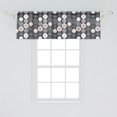 thumbnail image 2 of Ambesonne Beige and Grey Valance Pack of 2, Circles with Dots, 54"X18", Dimgray Pale Salmon, 2 of 4