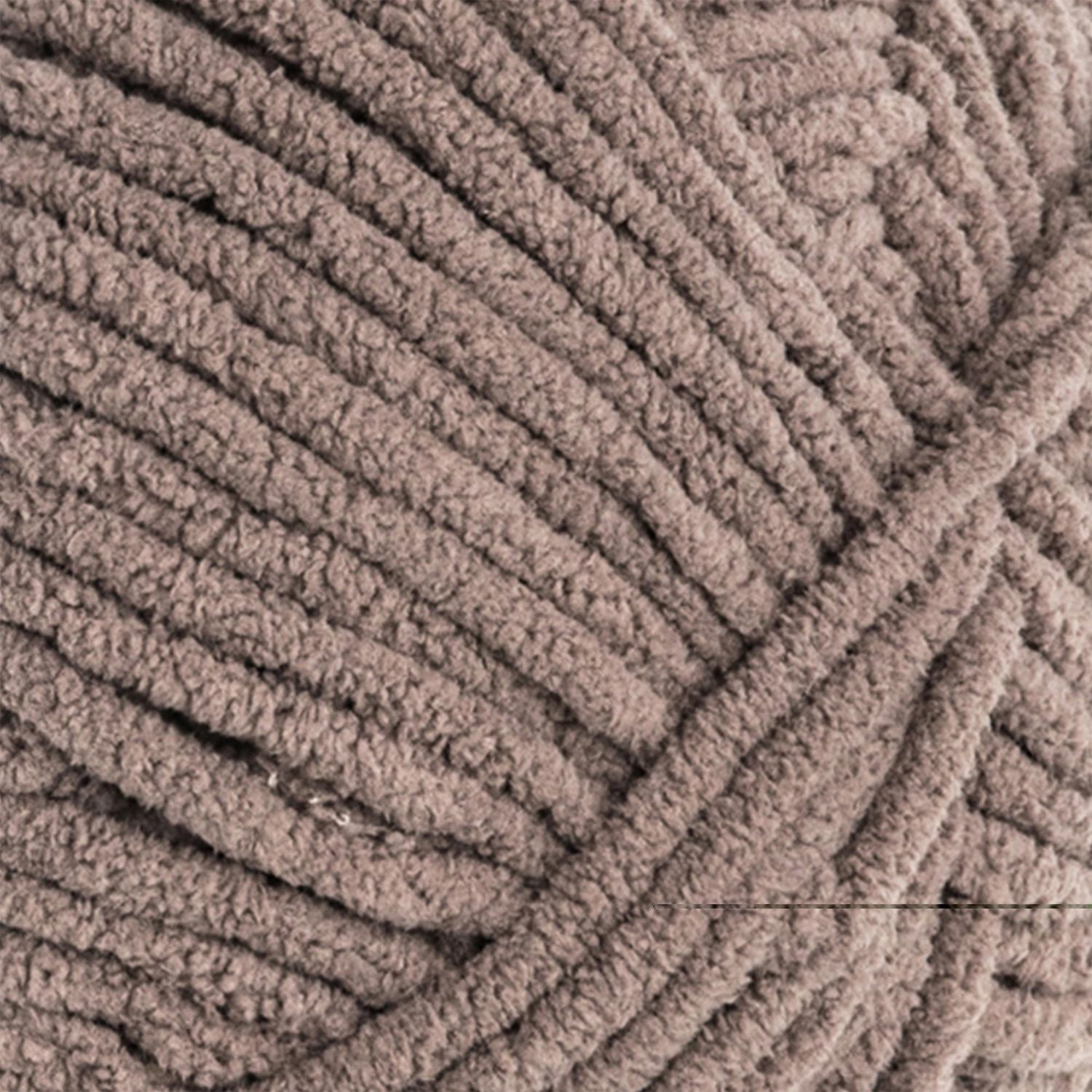 Bernat® Blanket™ #6 Super Bulky Polyester Yarn, Taupe 10.5oz/300g, 220 Yards, Polyester #6 Super Bulky Yarn