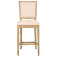 thumbnail image 6 of SAFAVIEH Buchanan 30"H Upholstered Rectangle Bar Stool, Set of 2, Beige, 6 of 12