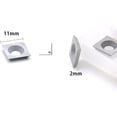 thumbnail image 2 of 11mm Square Straight Carbide Inserts for Woodturning, 11x11x2.0mm for Replacement Cutter Knives,3pcs, 2 of 5