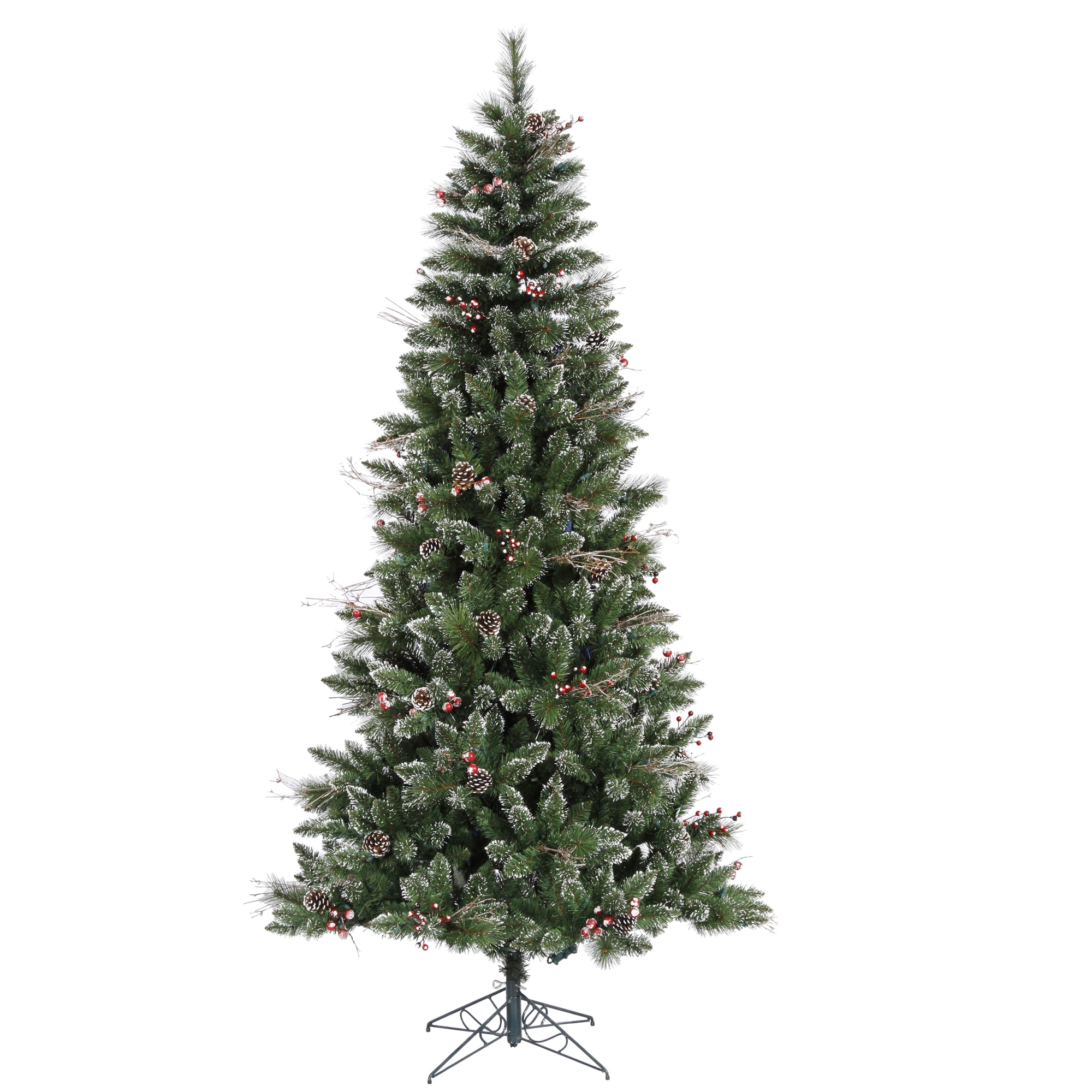 Vickerman 6' Snow Tipped Pine and Berry Artificial Christmas Tree