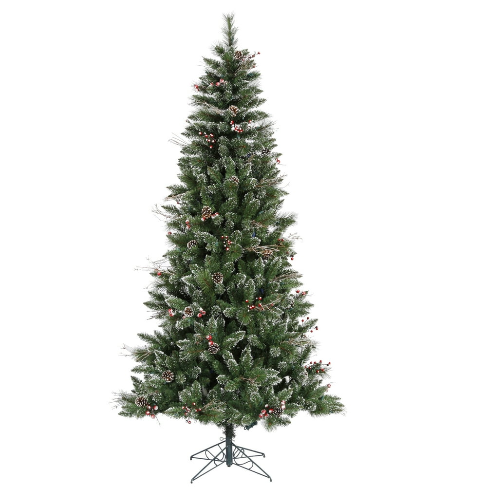 Vickerman 6' Snow Tipped Pine and Berry Artificial Christmas Tree