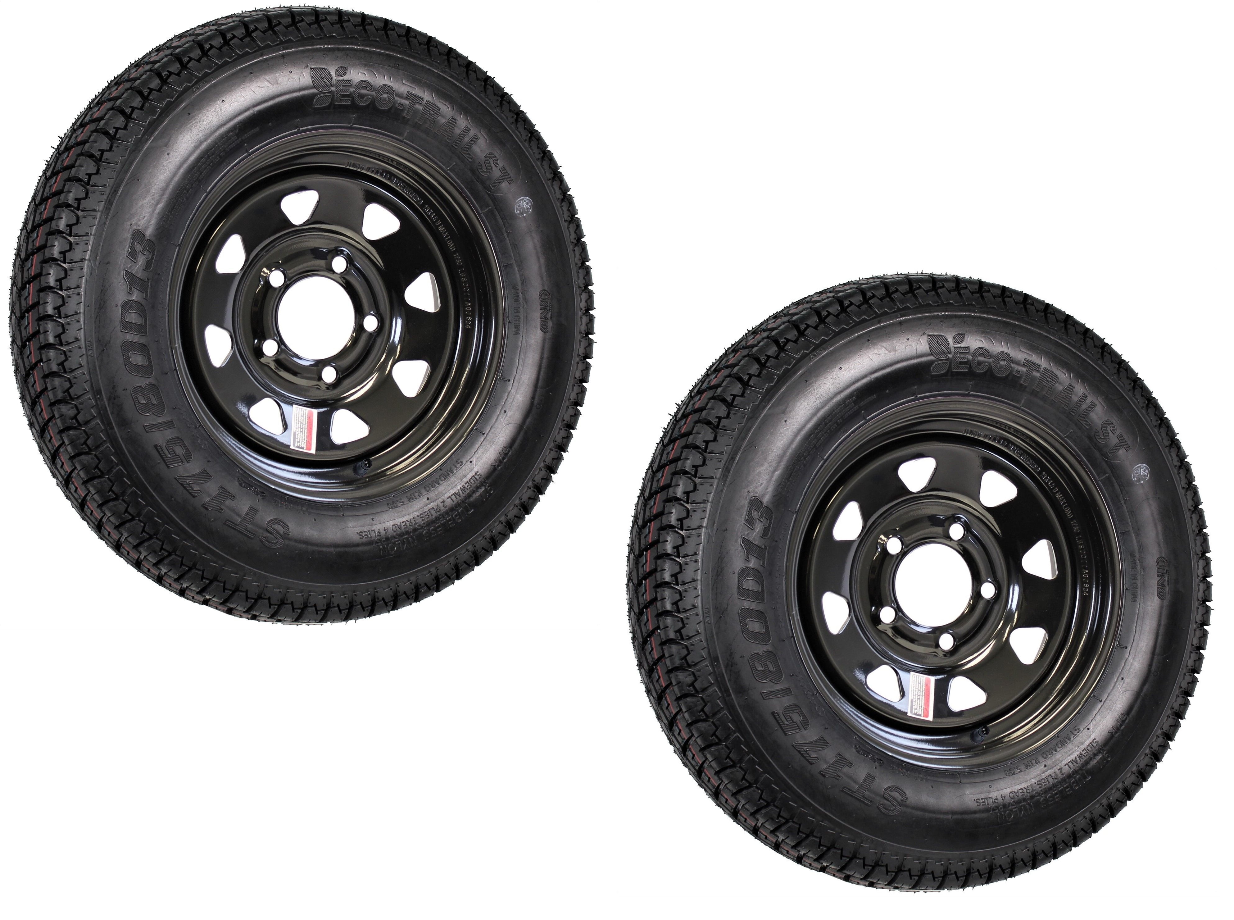 St 185 80R 13 Trailer Tires
 - Trailer Tire On Rim St185 80r13 Load Range C 13x4 5 5 4 5 Black Modular 3 19cb