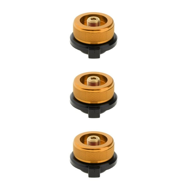 Youkk Adaptateur de Réchaud de Camping Polyvalent Convertir Canister pour une Cuisson en Plein Air Prolongée Orange 35x30mm 3Set