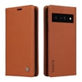 thumbnail image 1 of Funda para Google Pixel 6 Pro Estuche de Cuero PU Tipo Cartera con Ranuras para Tarjetas y Cierre Magnético, 1 of 5