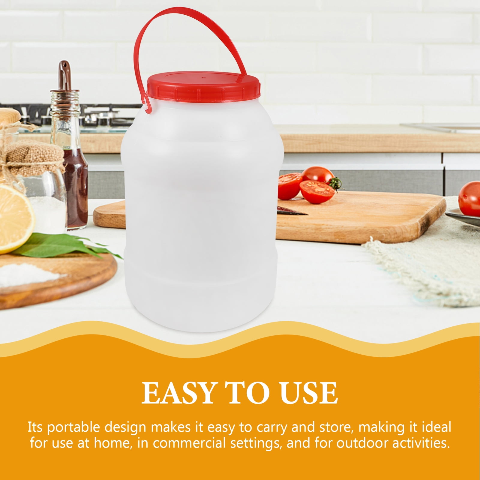Raindrops White HDPE Water Storage Barrel with Thick Wall for Outdoor Use 12L