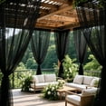 thumbnail image 5 of Outdoor Pole Mounted Mosquito Net Curtains for Gazebo, Mesh Screen Drapes for Porch, Patio, Wedding, and Sun Protection, 5 of 6