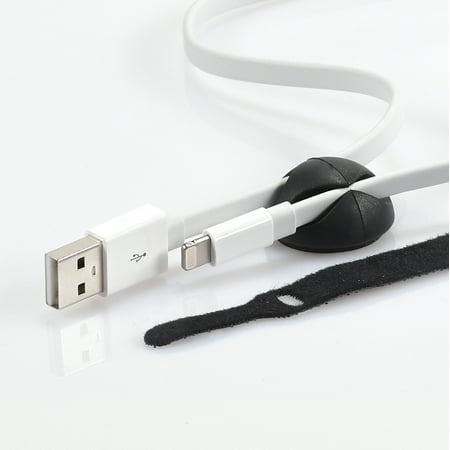 Blackweb Tangle-Free USB Sync & Charge Cable with Lightning Connector 6, White