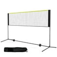 thumbnail image 1 of KFFKFF Badminton Net, Height Adjustable Volleyball Net, 10ft Wide Foldable Pickleball Net, Portable Easy Setup Tennis Net Set with Poles, Stand and Carry Bag, 1 of 9