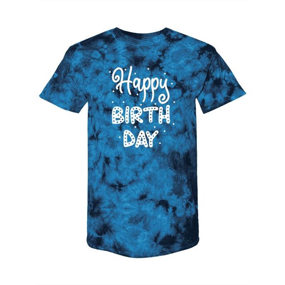 Happy Birth Day! Tie Dye Crystal Women -SPIdeals Designs, Female XX-Large