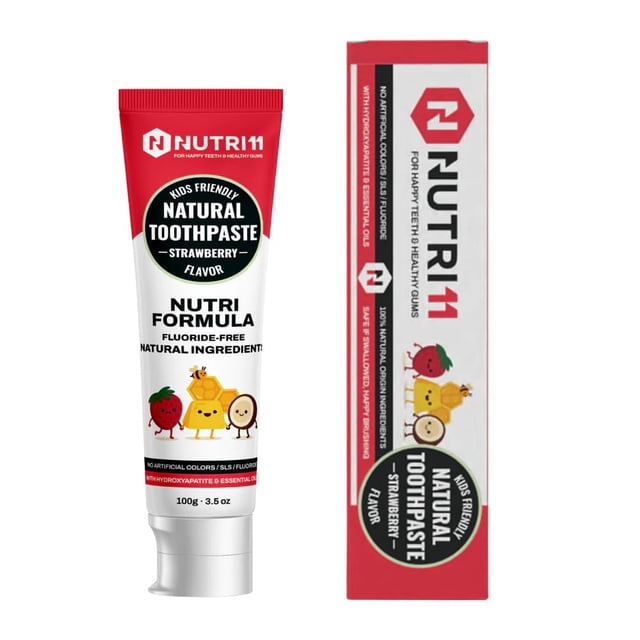 Pasta de dientes Nutri11 Natural Whitening 100 g para niños sin flúor