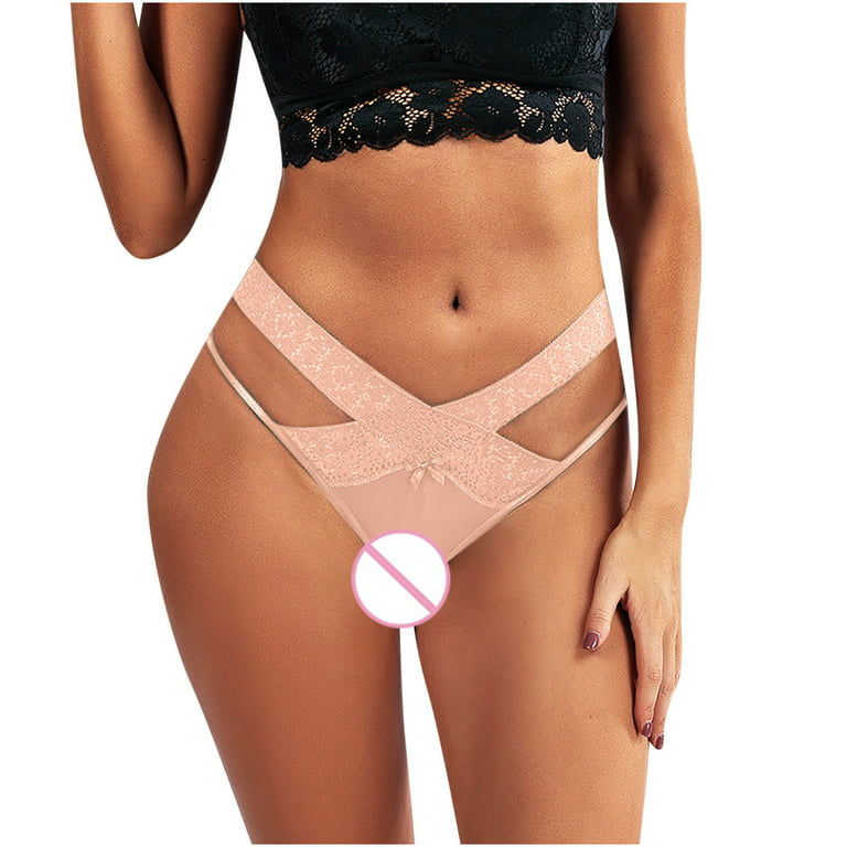 Women's Crotchless Briefs Invisible Seamless Hipster Underpants Bikini Lace  Panties : : Clothing, Shoes & Accessories