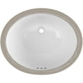 thumbnail image 3 of Proflo Pf1512u Comstock 17" Oval Vitreous China Undermount Bathroom Sink - White, 3 of 7