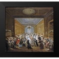 thumbnail image 2 of Grisoni, Giuseppe 13x12 Black Modern Framed Museum Art Print Titled - The Subscription Ball In The Haymarket, 2 of 5
