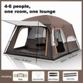 thumbnail image 4 of 4-6 Person Tent for Camping, 10' x 6.8' x 5.9', Camping Tent with Carry Bag & Mesh Windows, Lightweight Portable Tent for Outdoor Camping, Festivals & Backyard, Coffee, 4 of 10