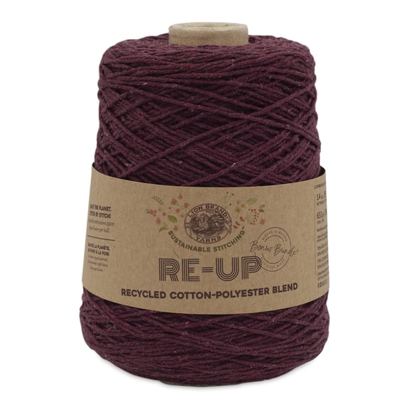 Lion Brand Re-Up Bonus Bundle Yarn-Pomegranate