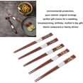 thumbnail image 2 of Palillos de Madera Chinos, Palillos de Sándalo Rojo con Patrón Acanalado, Palillos de Madera Reutilizables para Cocinar y Comer, Regalo, 2 of 4