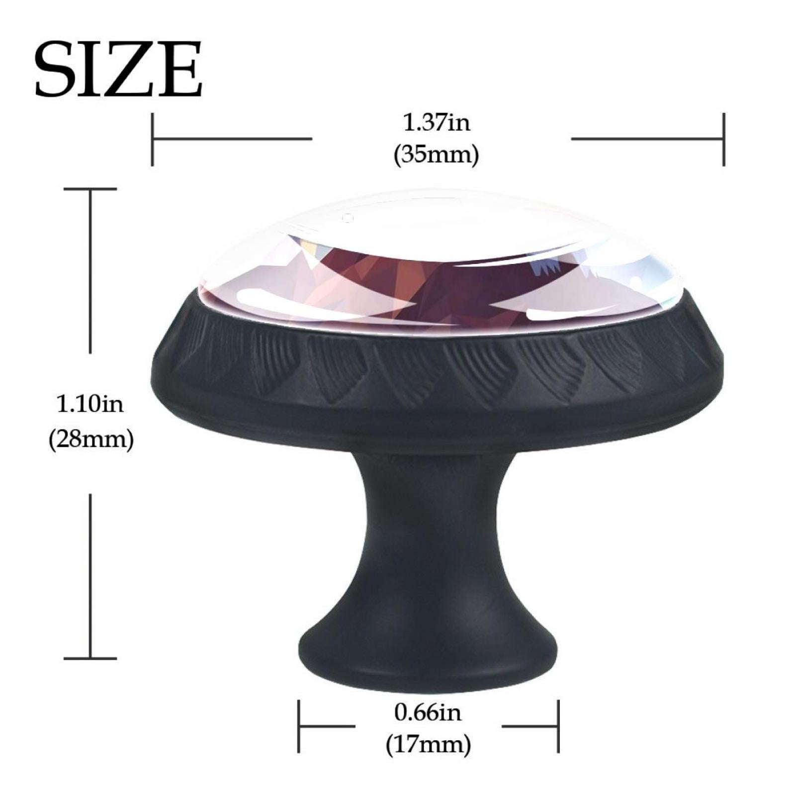 4 Pcs Eagle Knobs for Kitchen Cabinet Cupboard Dresser Bookcase Drawer Pulls Handles Round Home Decor