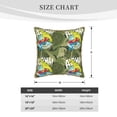 thumbnail image 2 of KLL Surfing Dinosaur Decorative Throw Pillow Covers Velvet Soft for Couch Sofa Bedroom Living Room Outdoor (No pillow core)- 18"x18", 2 of 5
