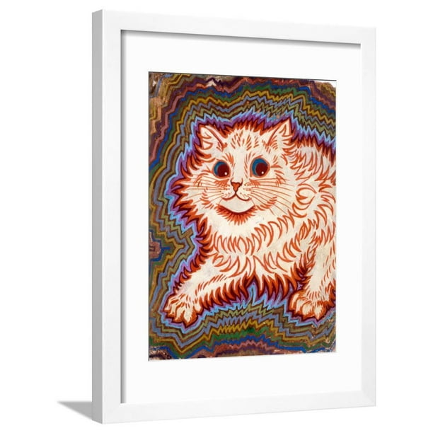 Kaleidoscope Cats III Framed Print Wall Art By Louis Wain