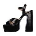 thumbnail image 3 of Sandalia de Tacón Alto 14 cm para Mujer Antonio Cavala 2907 Negro o Dorado Plataforma 4 cm negro 22, 3 of 5