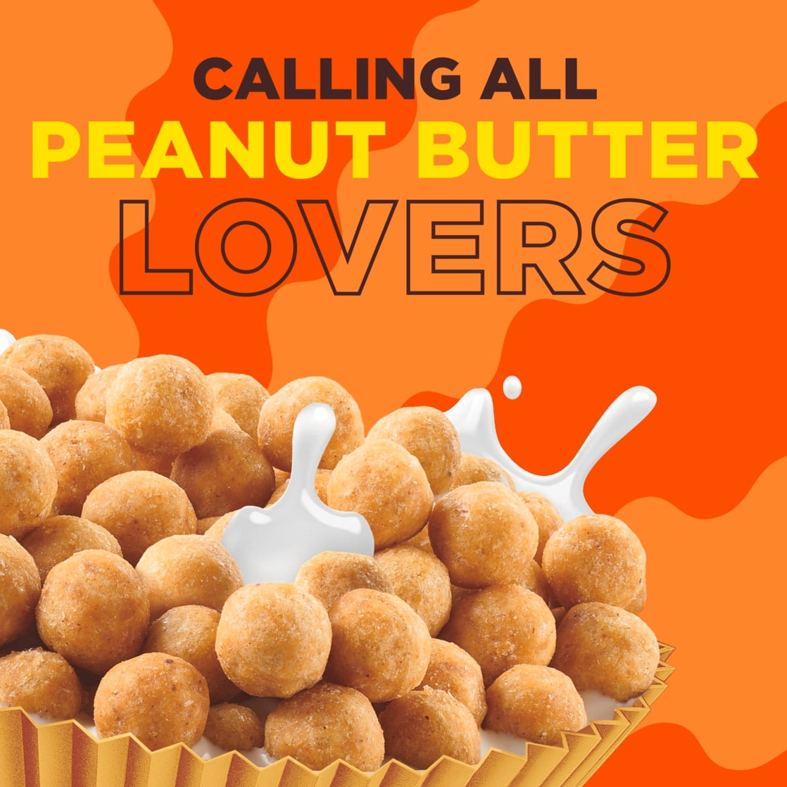REESE'S PUFFS Peanut Butter Lovers Breakfast Cereal, Family Size, 19.7 oz