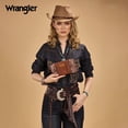 thumbnail image 5 of Wrangler Western Wallet for Women RFID Paisley Wristlet Purse with zipper, Brown, 5 of 8
