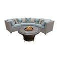 thumbnail image 2 of Florence 4 Piece Outdoor Wicker Patio Furniture Set 04d-Color:Grey, 2 of 2