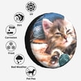 thumbnail image 6 of Kdxio Playful Cat for Tire Cover Wheel Protectors Tyre Covers Weatherproof Wheel Covers Universal Fit for Trailer Rv SUV Truck Camper Travel Trailers 16 inch, 6 of 8