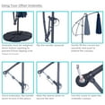 thumbnail image 3 of Sunnydaze 95" Navy Blue Solid Octagon Cantilever Umbrella with Solar LEDs, 3 of 16