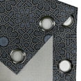 thumbnail image 4 of Ambesonne Moroccan Grommet Curtain, Geometric Star Royal, 50" x 120", Black Cream Blue, 4 of 6