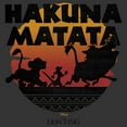 thumbnail image 3 of Men's Lion King Hakuna Matata Sunset Circle Graphic Tee Charcoal Heather Medium, 3 of 6