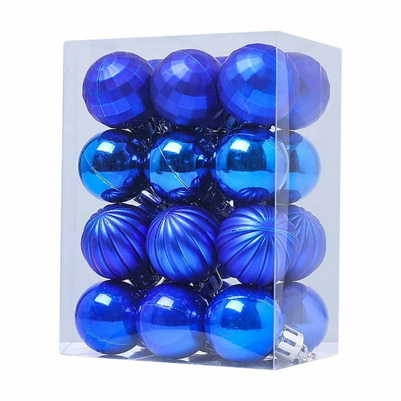 Rbaofujie Christmas Balls Decorations 3cm 24 Christmas Balls Blue Christmas Trees Christmas Decorations Gifts Christmas Decorations Christmas Decorations Indoor
