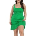 thumbnail image 5 of HDE Womens Plus Size Tennis Athletic Workout Dress with Built-in Shorts & Bra Green - 24, 5 of 6