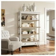 thumbnail image 2 of Signature Design by Ashley Realyn 75" Farmhouse Bookcase with Drawer - Chipped White & Brown, 2 of 8