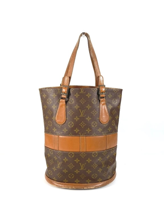 Pre-Owned LOUIS VUITTON T42236 Monogram Bucket GM Bag USA Limited Edition Tote Handbag Canvas...