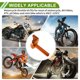 thumbnail image 3 of Agarre de Acelerador de 22mm Unique Bargains con un Cable de Acelerador Blanco de 120cm, Agarre de Acelerador de Motocicleta de Aleación de Aluminio CNC para Manillar de 7/8" 22mm Naranja, 3 of 6