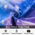 thumbnail image 3 of Btargot Tie Dye Constellation Blackout Curtains Set of 2 for Kids Girls Room Galaxy Ombre Grommet Thermal Insulated Room Darkening Drapes 52 x 63 inch Blue Purple, 3 of 13