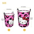 thumbnail image 2 of Large Laundry Basket with Handle, Hello Kitty Collapsible Laundry Hamper, Dirty Clothes Storage Basket for Living Room, Bathroom, Bedroom, College Dorm, 2 of 7
