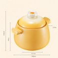 thumbnail image 2 of 4.5L/6L Kitchen Soup Pot Multifunctional Cooking Pot Household Ceramic Casserole Gas Special High Temperature Resistant, 2 of 7