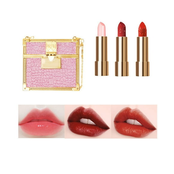 Lip Makeup Set Matte for Women Waterproof Lip Stick Satin Lipstick Long Lasting Moisturizing Makeup Lipsticks Color Sensational Lipstick Lip Kit Gift Set(C)