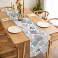 thumbnail image 3 of Coastal Coral Table Runner - 72 Inch Long, Kitchen Dining Table Runner Dresser Scarves, Nautical Ocean Beach Conch Shells Starfish Farmhouse Decor for Coffee Tables Wedding Party Banquet, 3 of 8