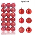 thumbnail image 3 of 12/24/36 piezas de bolas de Navidad, decoración para fiestas de Año Nuevo, adornos para árboles de Navidad, adornos colgantes para el hogar, regalos de Navidad, 3 of 5