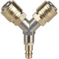 thumbnail image 1 of Compressed Air Distributor,Connector,Switch,Two 1/4 Inch Threaded Connectors,Rust Proof Brass, 1 of 5