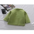 thumbnail image 2 of Baby Woolen Coat with Plaid Double Breasted Girl Outwears, 2 of 5